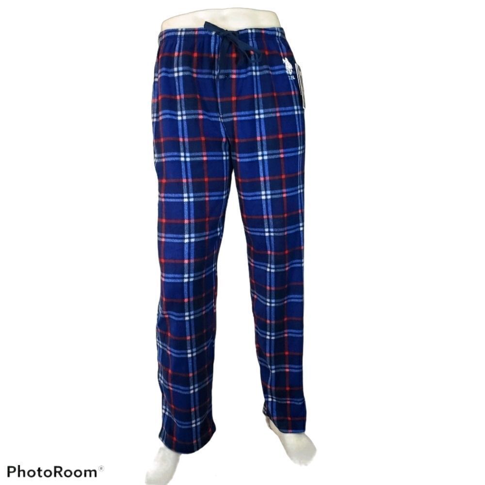 US Polo Assn Men's Plaid Sleep Pants Lg. NWT 0716